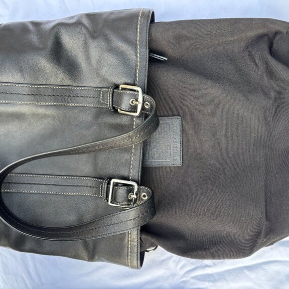 Coach Black Tote #F12607 - Picture 8 of 10